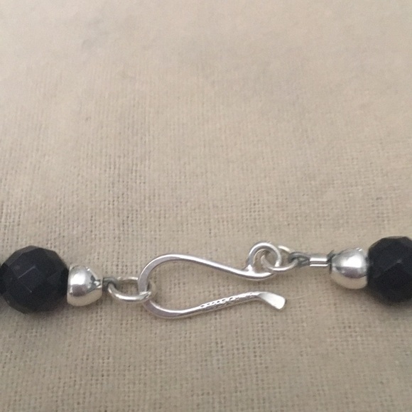 Black Onyz necklace with Sterling Silver clasp. - Picture 16 of 16